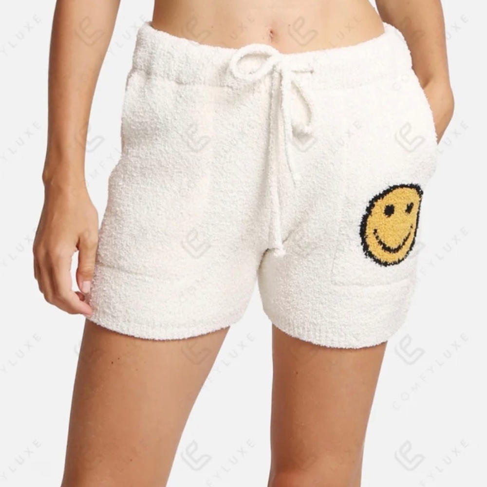 Comfyluxe  Happy face luxury soft comfy shorts
